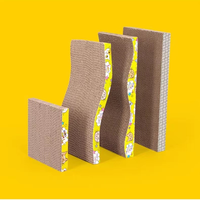 Huisdier Kat Krabben Golfkarton Slijpen Klauw Plaat + Catnip Papier Pad Klimframe Schraper Mat Kat Kartonnen Kat Speelgoed
