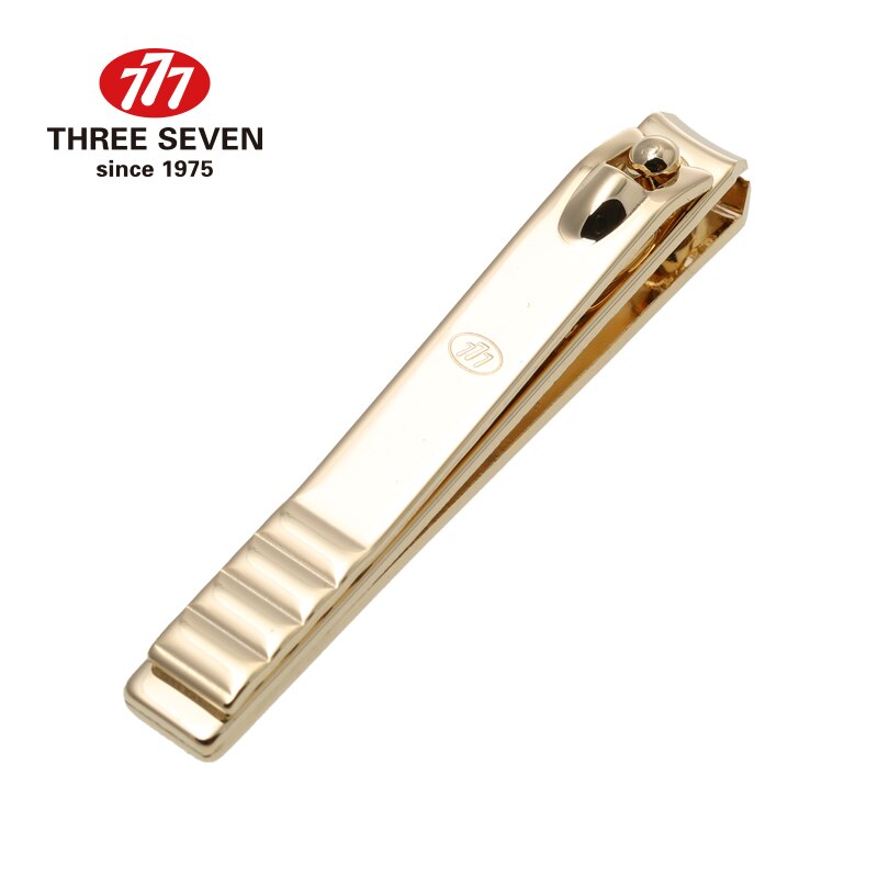 THREE SEVEN – coupe-ongles professionnels de petite taille/777 pouces, en acier plaqué or 14K, en h-carbone, outils de soins pour bébés: Ordinary Gold