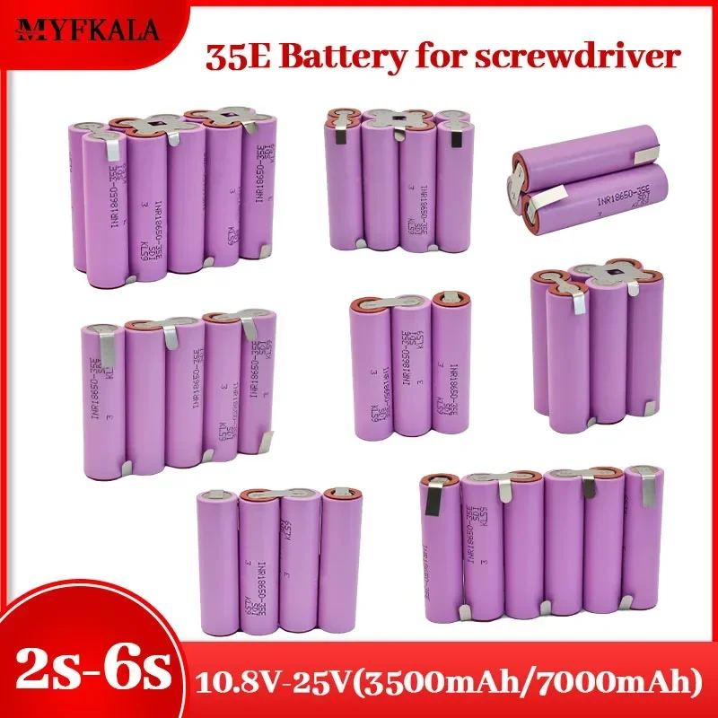 20A 18650 35E 3500mAh 7000mAh 3S 4S 5S 6S 8S 7.4V 12.6V 14.8V 18V 25.2V 29.6V do akumulatorów śrubokrętów akumulator spawalniczy