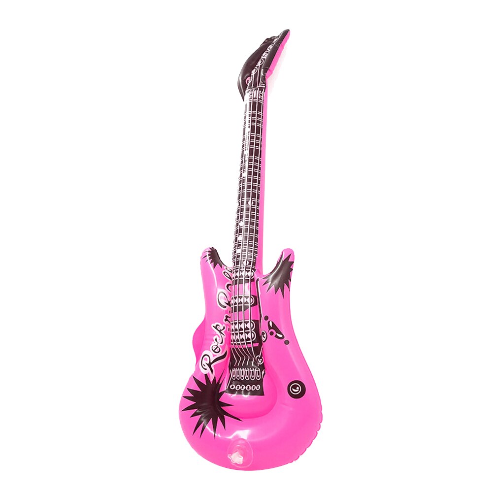 PVC Inflatable Simulated Guitar Balloon Rock Instrument Kids Toy Party Decor For Children Kids Birthday Chirstmas