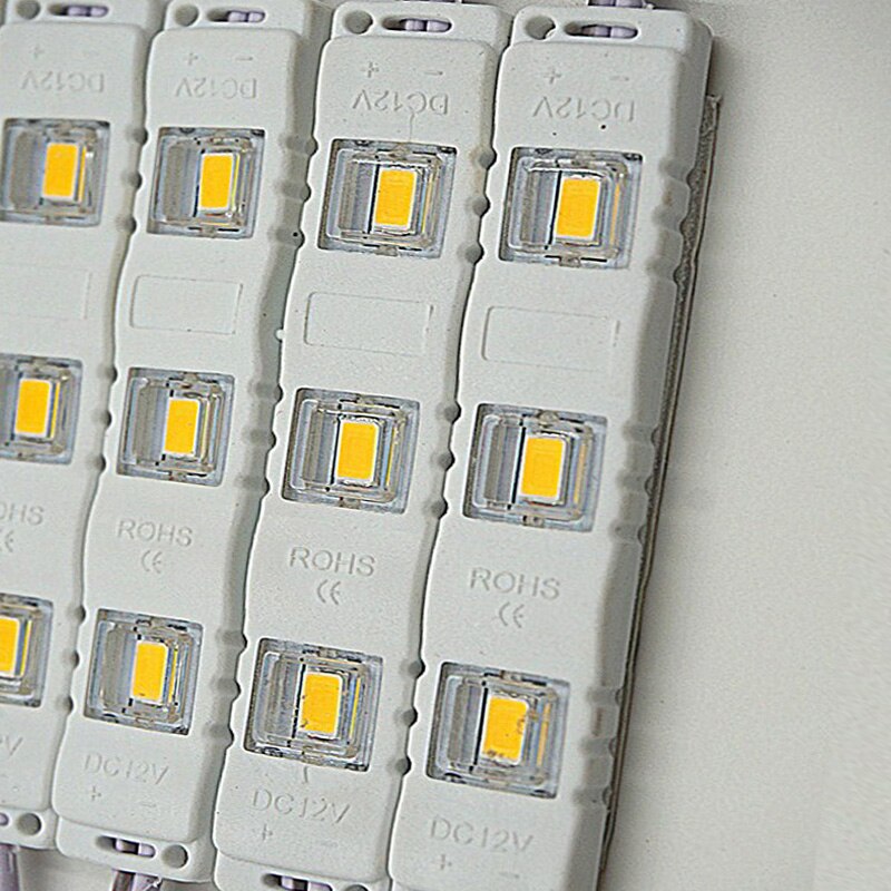 20Ps IP65 5730 3 Led Module Waterdicht Warm Wit, Zuiver Wit, Rood, Groen, Blauw, roze, Geel Spuitgieten Licht Voor Dc 12V