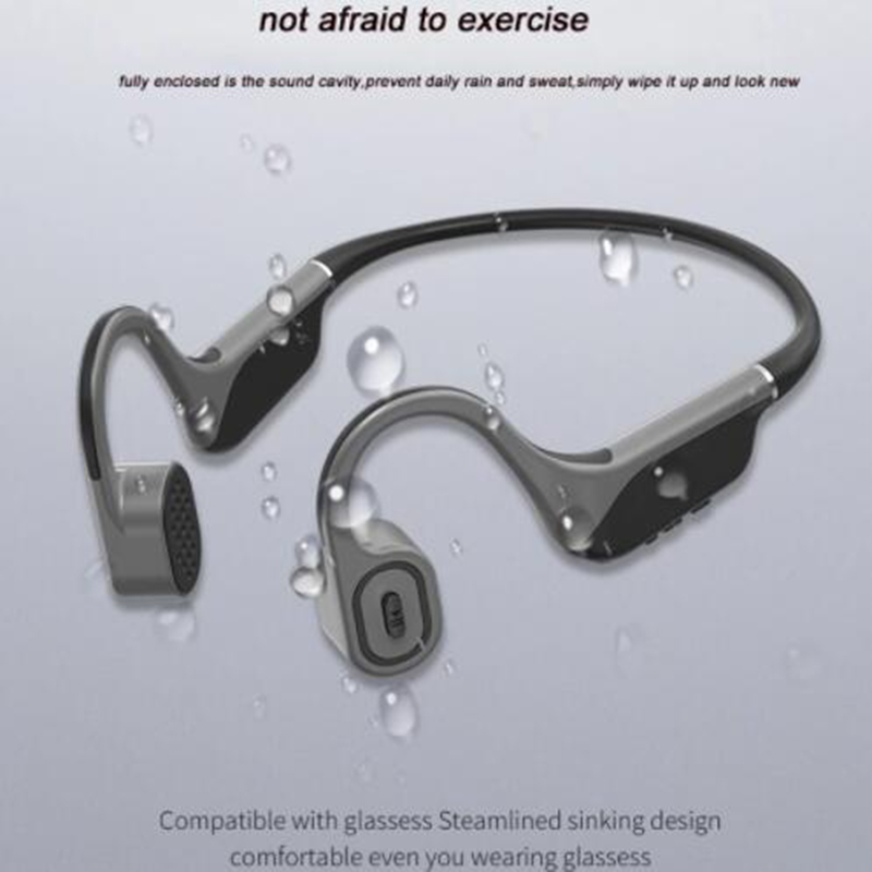 B9 Wireless Bluetooth Headphones Bone Conduction Earphones Stereo Earbud Built-in Memory 8G Sport Waterproof Headset With Mic