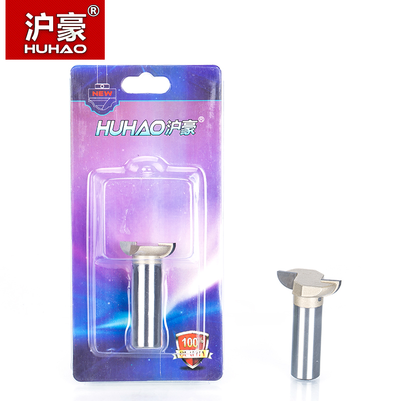 HUHAO 1pc 1/4" 1/2" Shank Cove Bit With Bearing Woodworking Tool 2 Flute Trimming Router Bits For Wood Endmill Milling Cutter