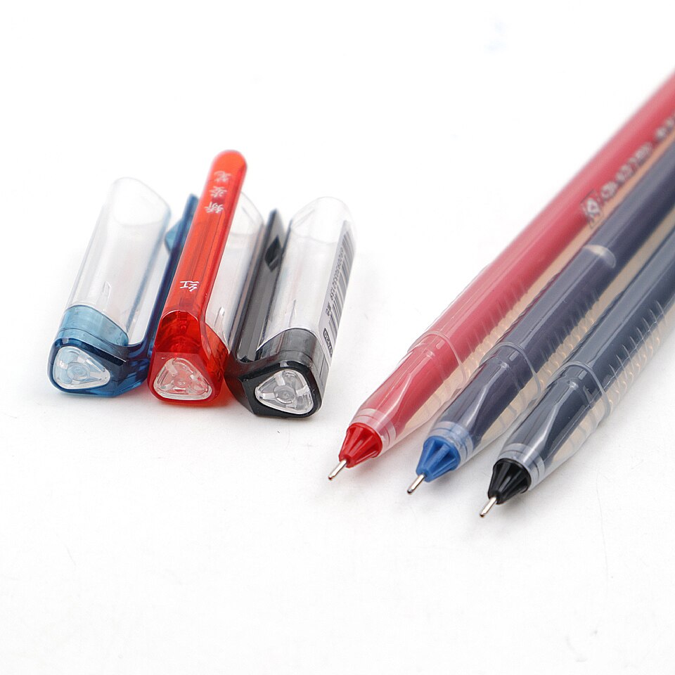 Gel Pen 0.5mm Black/Blue/Red/Navy blue ink Writing Smooth Plastic Neutral Pen For Student School Office Stationery