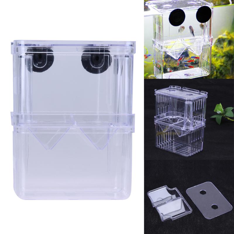 Kweekbak voor vissen, aquarium, kweekkast, dubbele guppy's, broedstoof, isolatie aquarium, dierenbenodigdheden, s/l aquarium accessoire