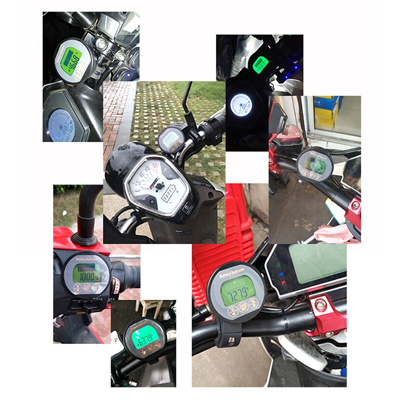 Tr16 8-80v 50a coulomb tæller batterimåler batterikapacitetsindikator amperemeter voltmeter ebike li-ion lipo lithium lifepo 4