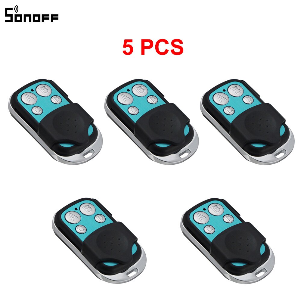 5PC Wall Light Switch Remote Controller Wall Light Remote Switch for 433Mhz Controlled Device Key Fob Smart Home RF 4 Button
