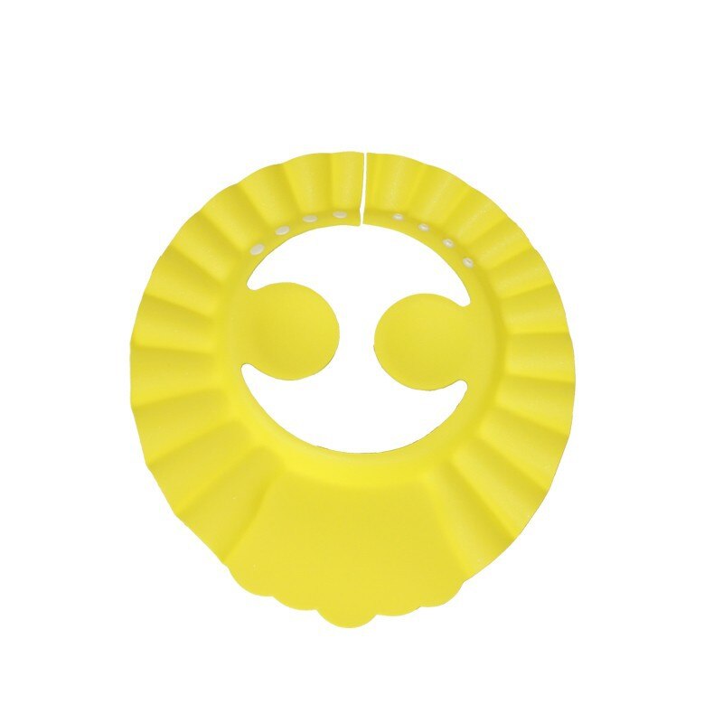 Capote de sécurité bébé casquette réglable bain shampooing bouchon oreille protecteur enfant bonnet de douche bébé bain épaissi bouchon de protection: YELLOW