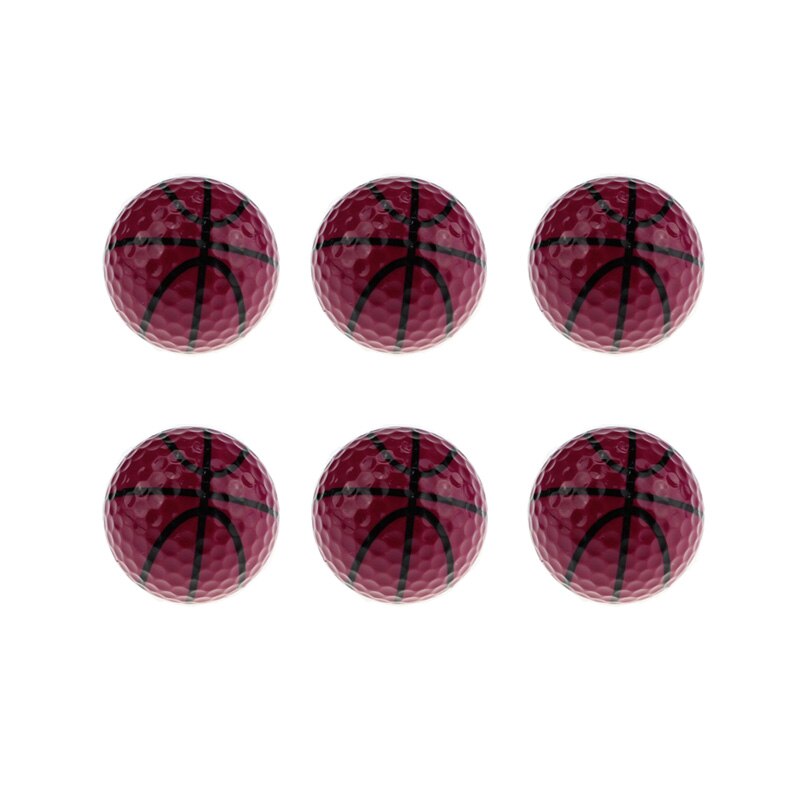 Crestgolf 6 Stuks Per Pack Novelty Sport Praktijk Golfballen Ballen Twee Layer Golf Pelotas Diverse Golfbal Driving Range bal