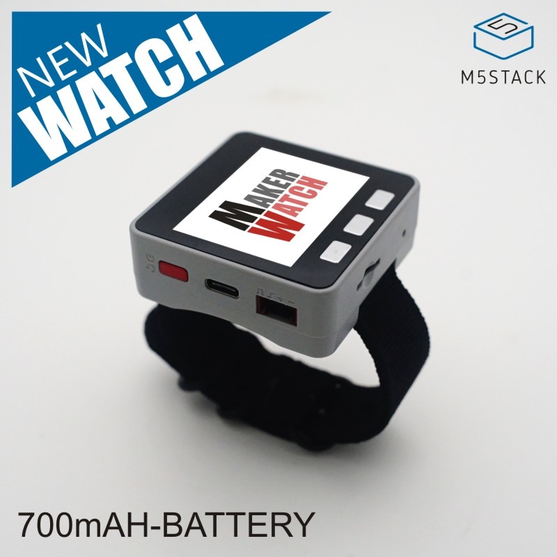 M5Stapel Multi-funktion Uhr! Mit 700mAh Batterie für M5Stapel ESP32 Ader