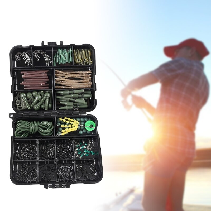292 Pcs Fishing Tackle Kit with Tackle Box, Fishing Accessories Kit, Fishing Hooks, Fishing Gear Equipment Accessoies