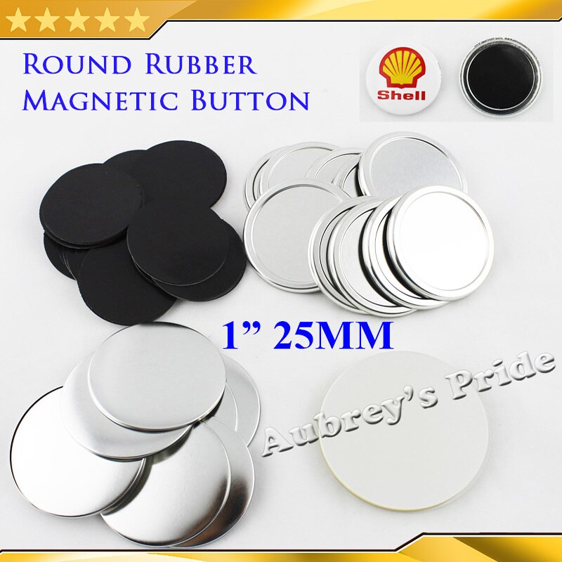 1 &quot;25mm 100 Sets Zachte Rubber Magnetische Supply Materialen voor Professionele Badge Button Maker