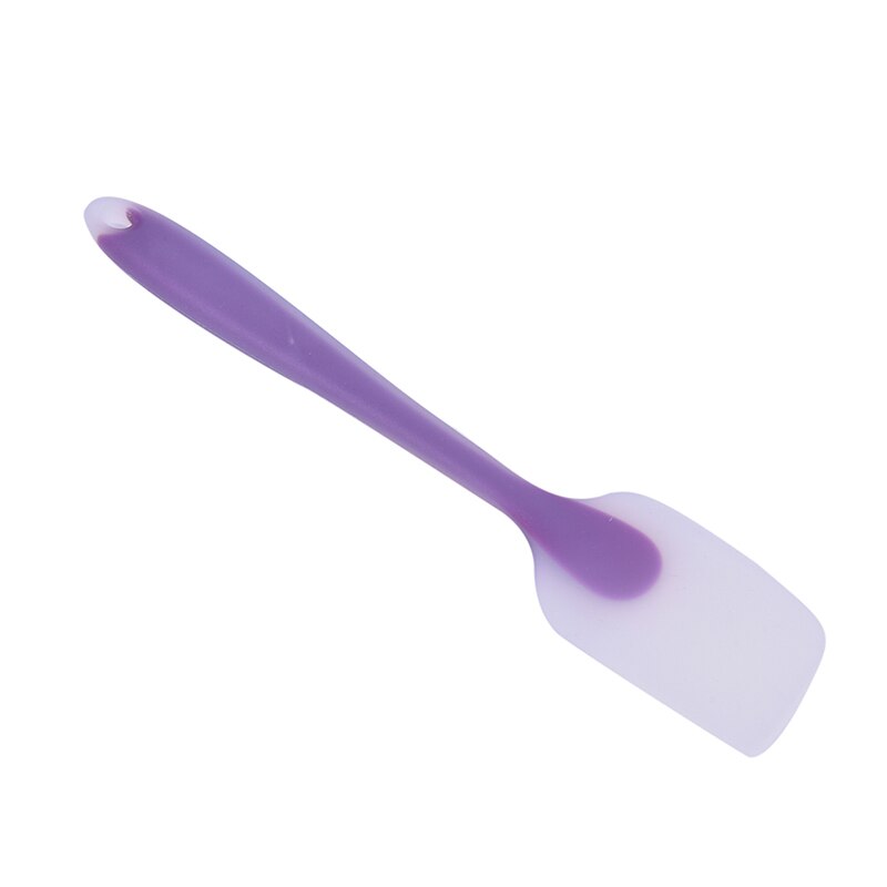 Silicone Cake Cream Butter Spatula Mixing Batter Scraper Brush Baking Cook Tool: purple