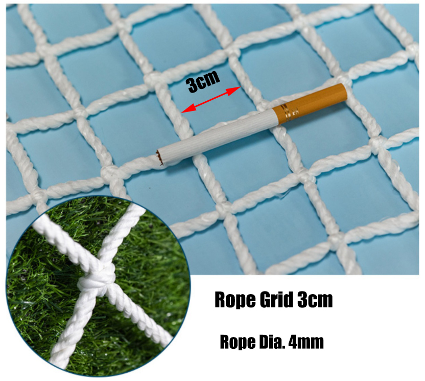 3/5/10cm Grid Nylon Safety Netting Stair Balcony Safety Protection Fence Kids Toddler Safe Deck Anti Falling Net Custom made: M / Beige