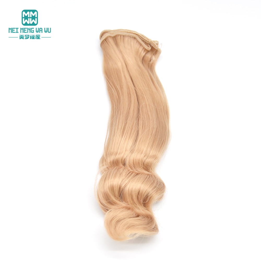 1 Stück 20 cm * 100 cm natürliche schwere Locken Perücken/Haar für 1/3 1/4 1/6 BJD/SD Puppenzubehör