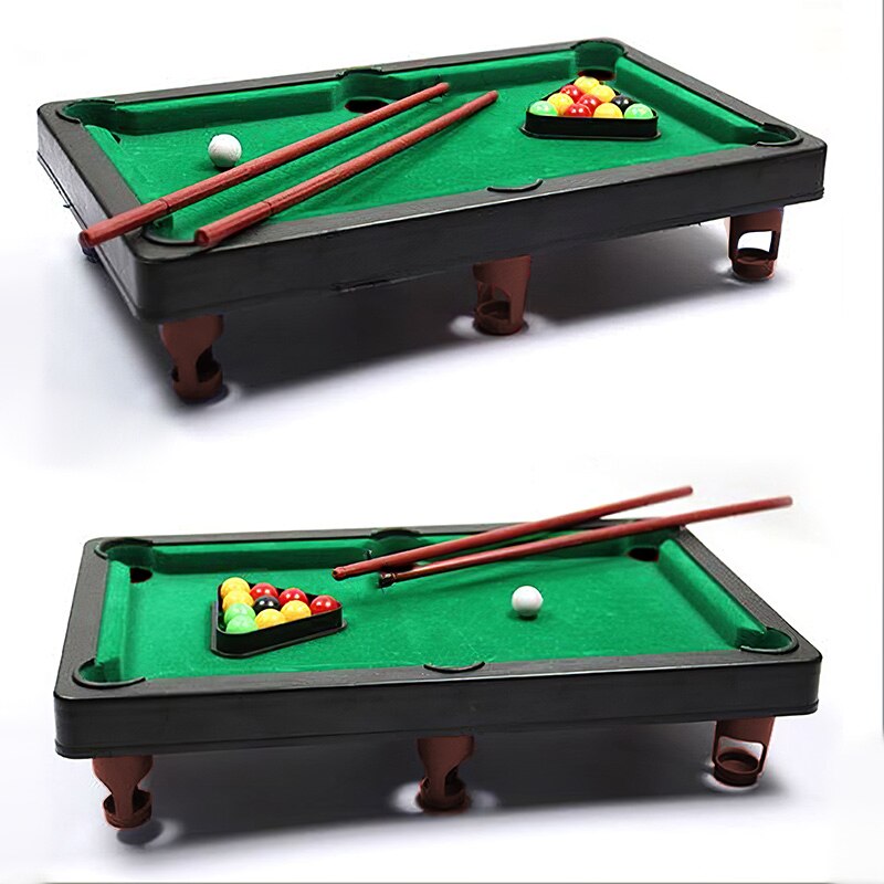 Mini bordplade poolbord sjove børn mini bord billard pool simulering bærbart skrivebord legetøj sæt sjovt underholdnings legetøj