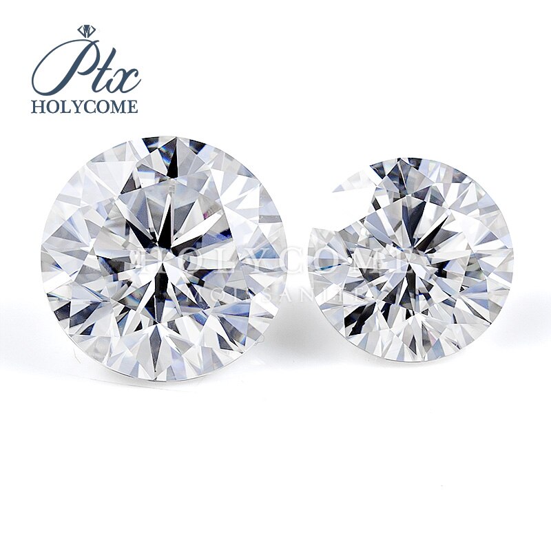 5.5mm okrągły brylantowy krój luźny diament EF biały VVS1 syntetyczny Moissanite hurtowy dostawca zaakceptowany dostosowane rzeźbione usługi