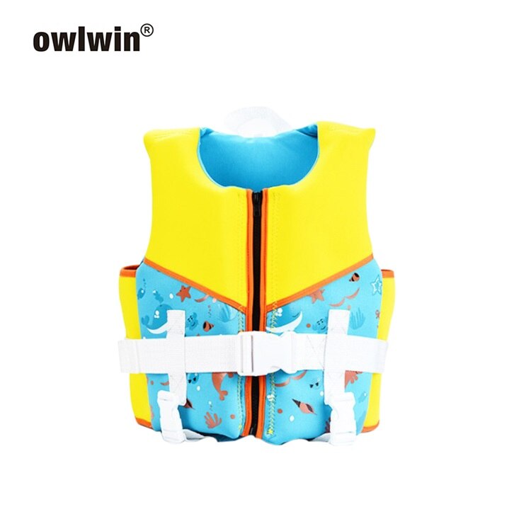 Owlwin Kind Water Sport Baby Life Vest Jacket Kinderen Neopreen Kajakken Varen Zwemmen Schuim Kleding Lifting Reddingsvest: Blauw / M