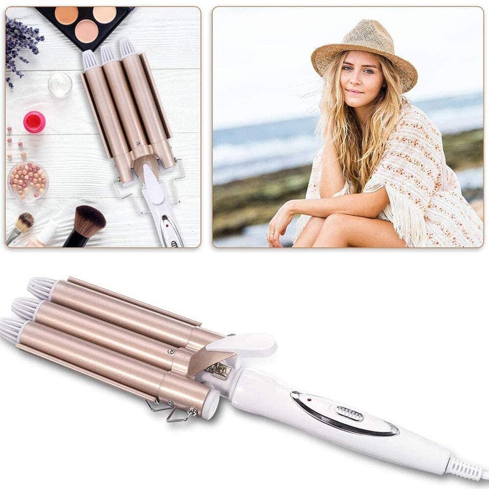 Hair Curler Triple Curling Iron Hair Tongs Ceramic Hair Curlers Rollers Machine Hair Crimper 3 Barrel Hair Waver Styling Tools