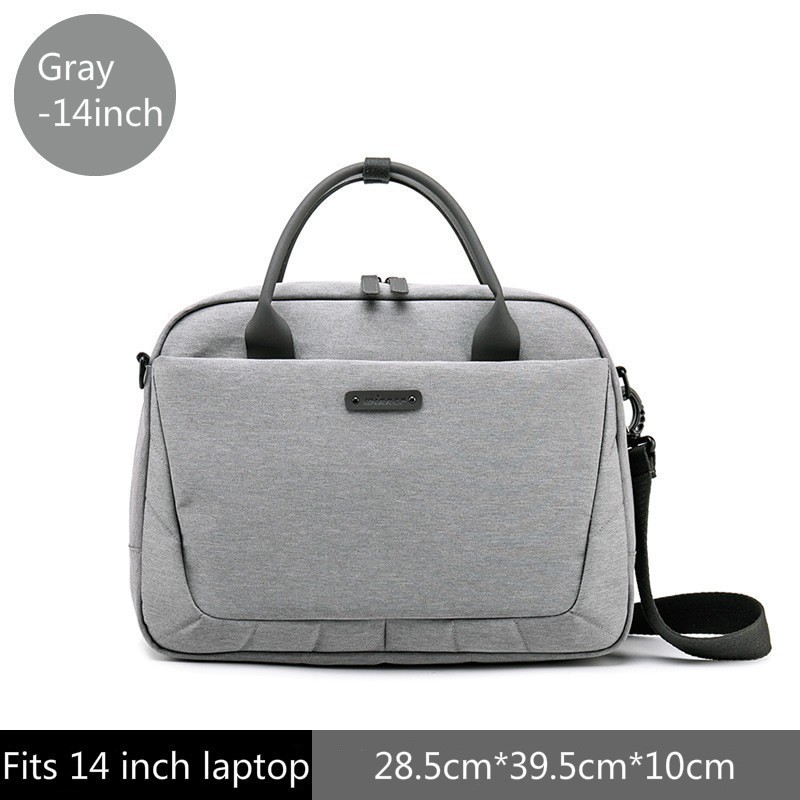 vrouwen Aktetas Kantoor Laptop Tassen Voor Dames Computer Werk Schoudertas Messenger Zakelijke Tas Handtas Mannen Reistassen BA11: gray 14inch