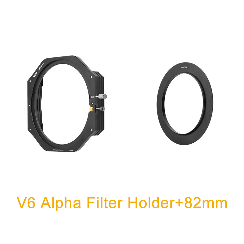 NISI – support de filtre V6 Alpha 100MM 77/49/67/55mm, pour appareil photo DSLR avec adaptateur d'objectif 82mm, bague d'adaptation V6-Alpha