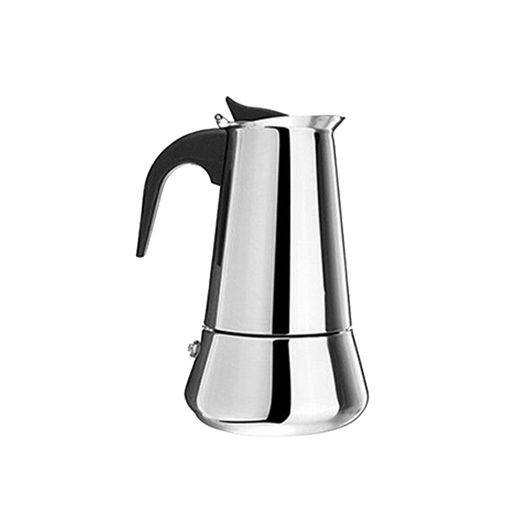Rvs Italiaanse Mokka Pot Koffie Pot Thuis Koffie Machine Dikke Stijgende Type Breed Bodem Koffiezetapparaat Pot Tool H0521