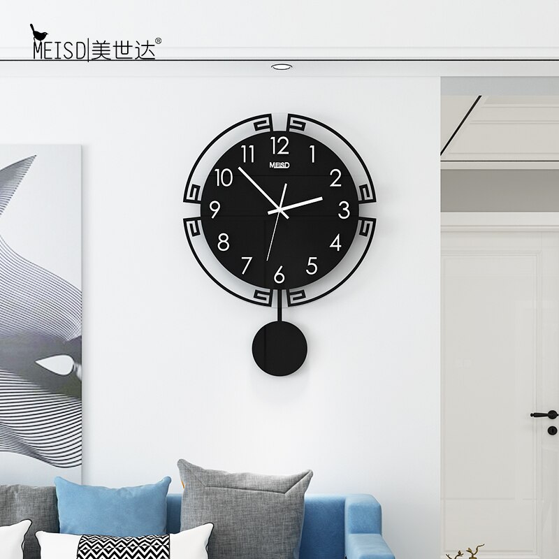 Vintage 3d digitalt gyngevægur moderne akryl pendulur stue boligindretning hængende ure