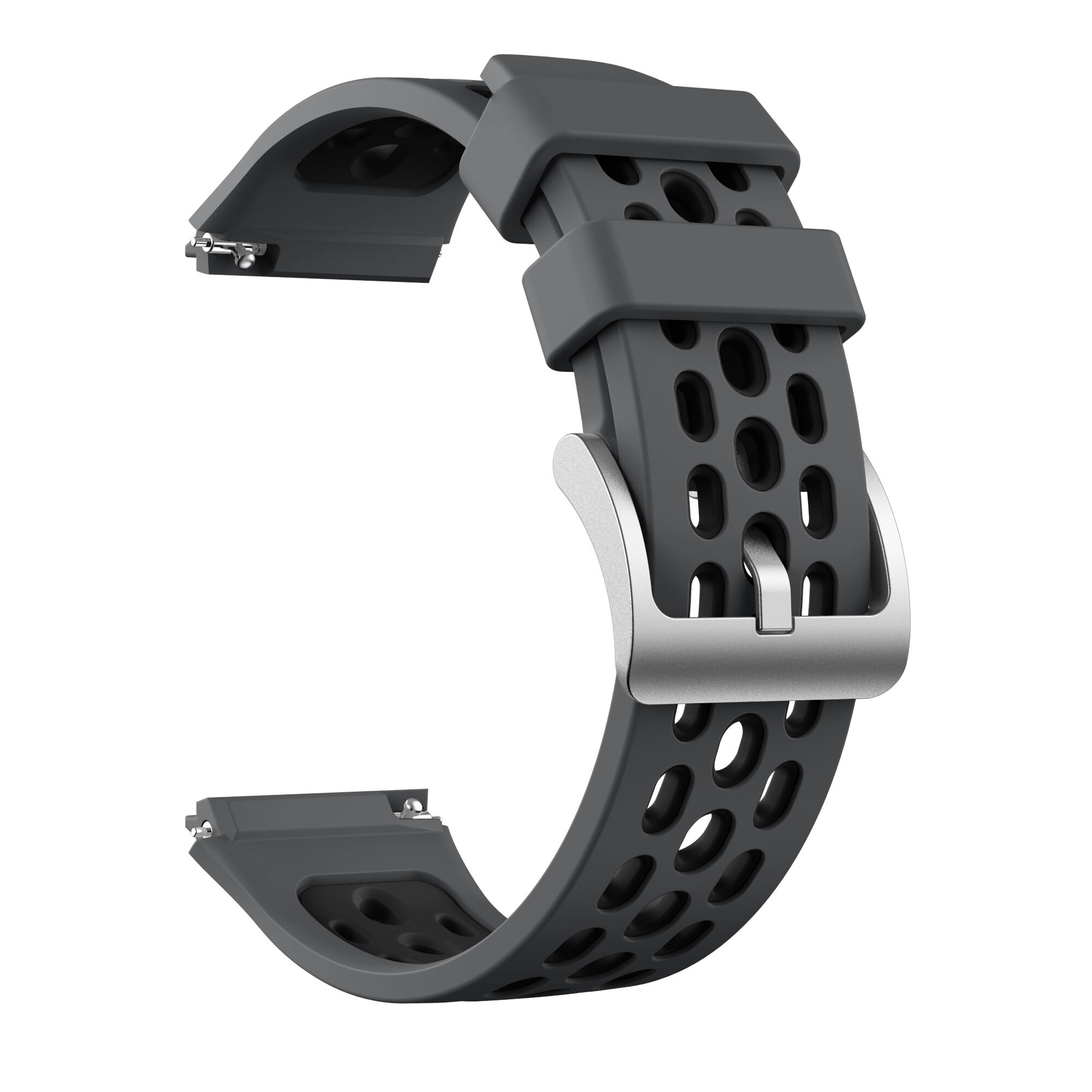 Bånd til huawei ur  gt 2e silikone urbånd sportsrem til  gt2e smart armbånd udskiftning af armbånd correa: Grå sort