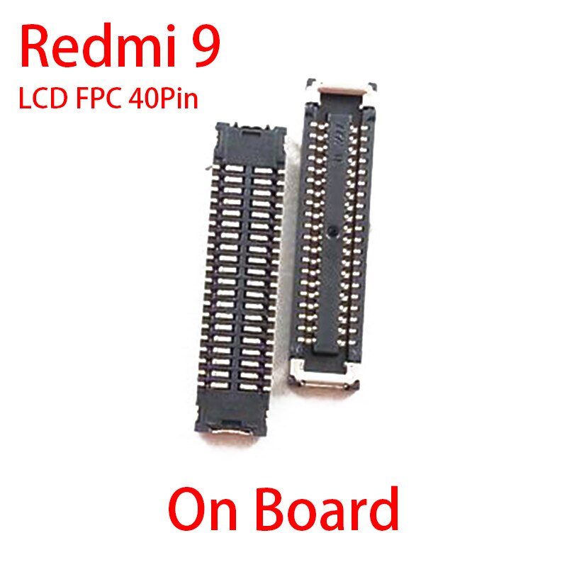 2Stck 40Stift LCD Anzeige Bildschirm FPC Verbinder ein Bord Für Xiaomi Redmi 9A 9 9C USB Ladegerät Ladung Hafen auf biegen Kabel 30 60 Stift: 40Stift 9 LCD an Gremium