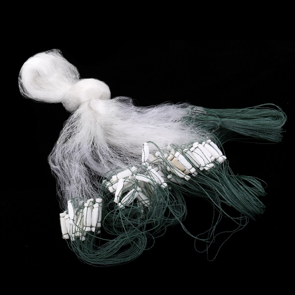 Lovoski 3 Layer Monofilament Fishing Gill Net With Float Sinker Fish Gillnet