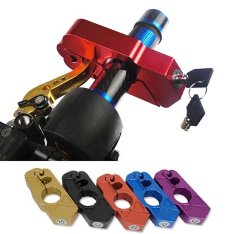 Verrou de sécurité universel pour guidon de moto, scooter, vtt, antivol, accessoires pour moto