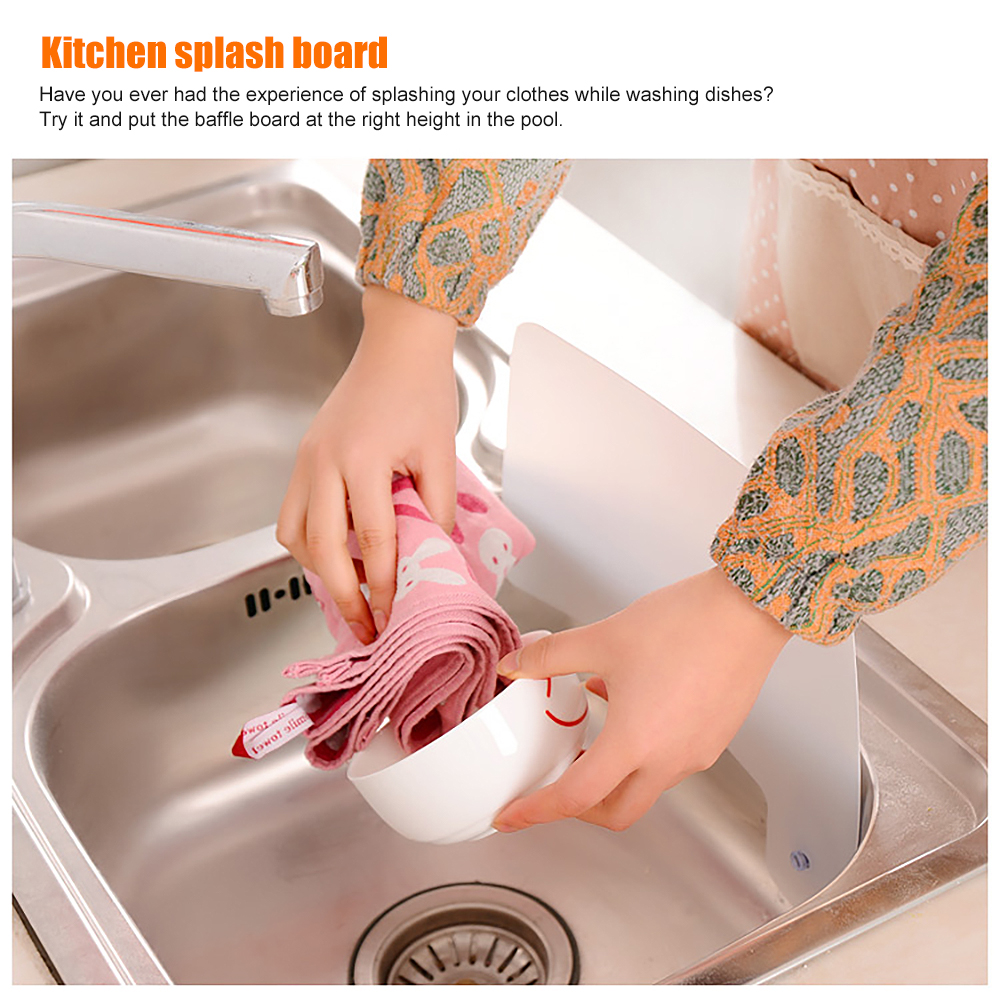 Water Splash Guard Sucker Splash Water Anti-water Baffle Pool Board Sink Shelf Washing Dish Vegetable Board Kitchen Gadgets