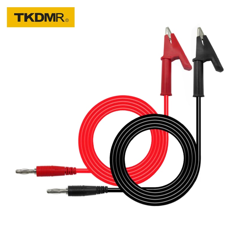 Banana plug to alligator clip line Regulated power cord Banana plug connector 4mm pure copper 15A