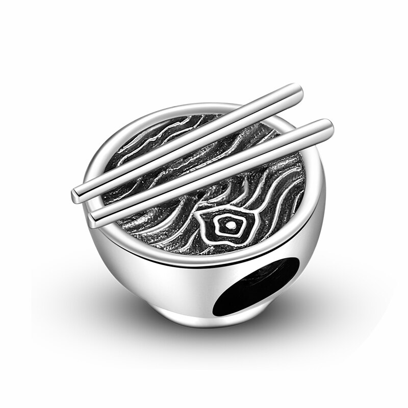 Lækker håndtrukket nudel 925 perler i sølv perler smykker gør passer til originale jiuhao diy armbånd fin charme: Pc0536