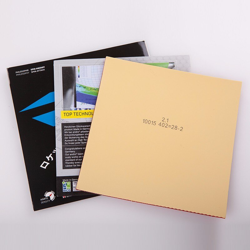 Andro rocket-puistjes in tafeltennisrubber, pingpongspons, tafeltennis