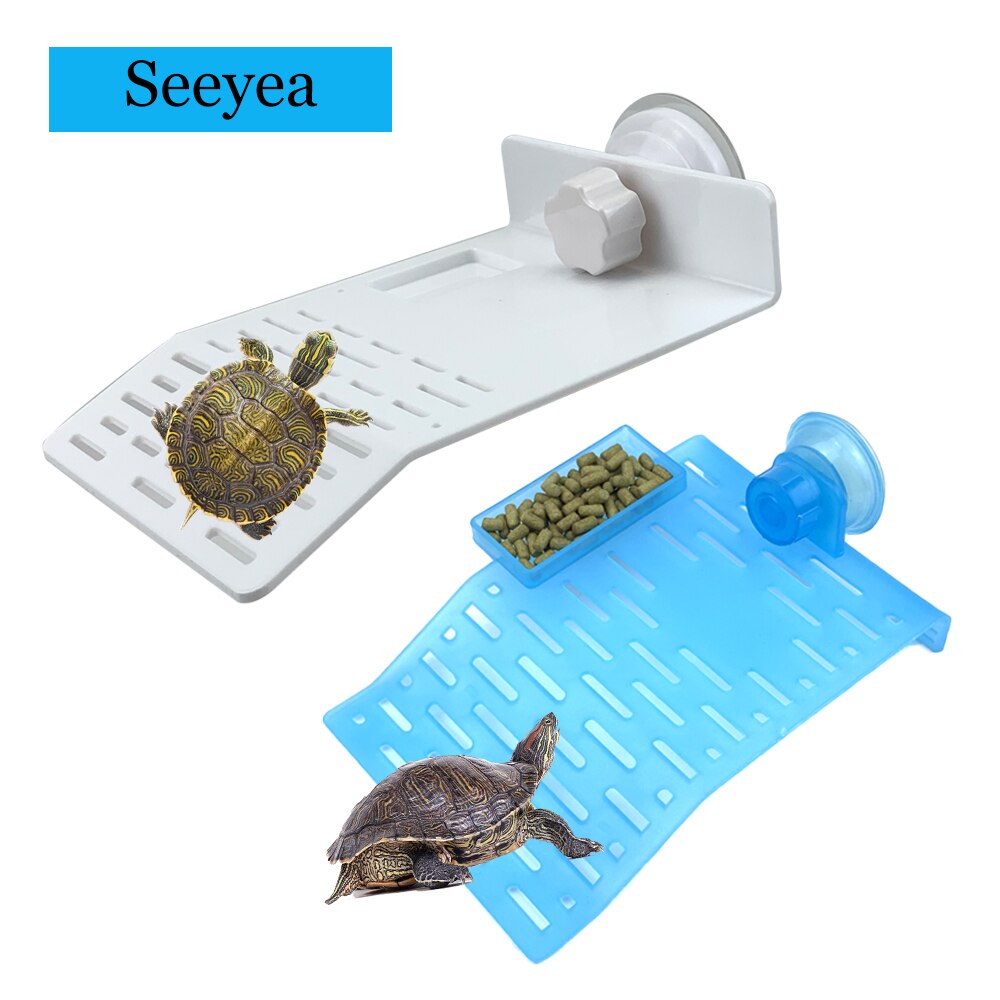Schildkröte Schwimm Aalen Terrasse Schwimm Insel Schildkröte Klettern Leiter Aquarium Saug Acryl Bord für Reptil Spielen Rest