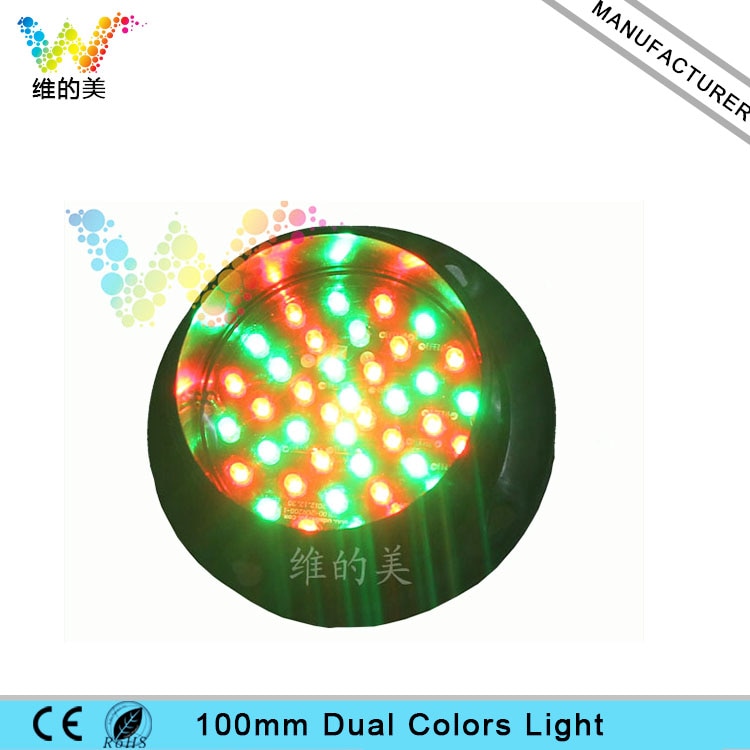 Mini 100mm DC 12 V LED blinken Dual Farben LED-verkehrszeichen-modul Dekoration Licht