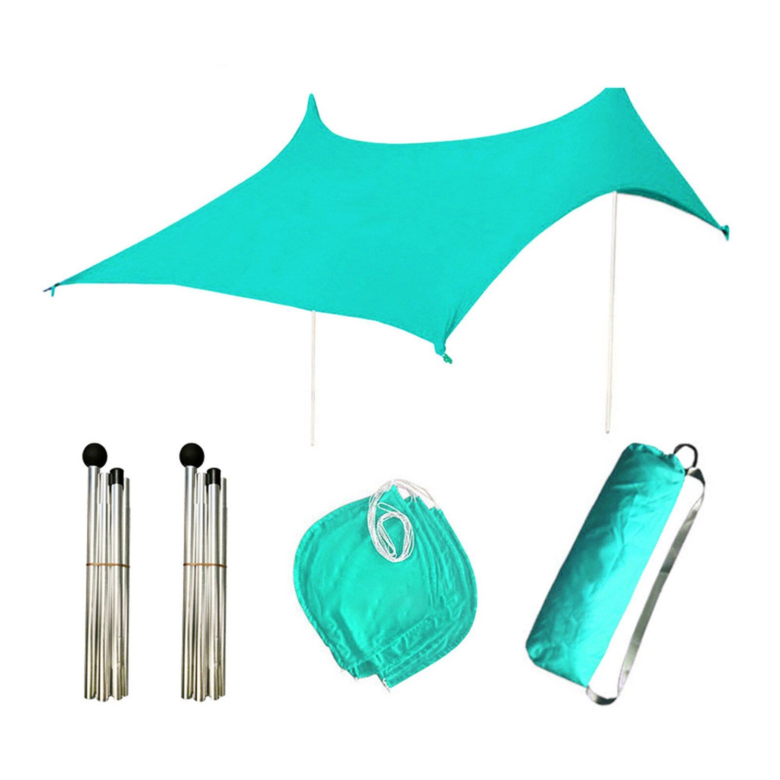 Beach Tent Canopy Beach Sunshade Awning Sun Protection Anti-UV Tent For Camping Fishing Beach Garden Picnic: B