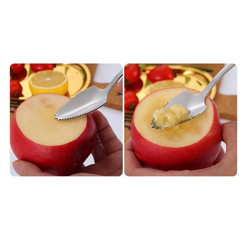 Grapefruit Voor Dessert Lepel Rvs Lange Steel Roeren Glad Fruit Lepels