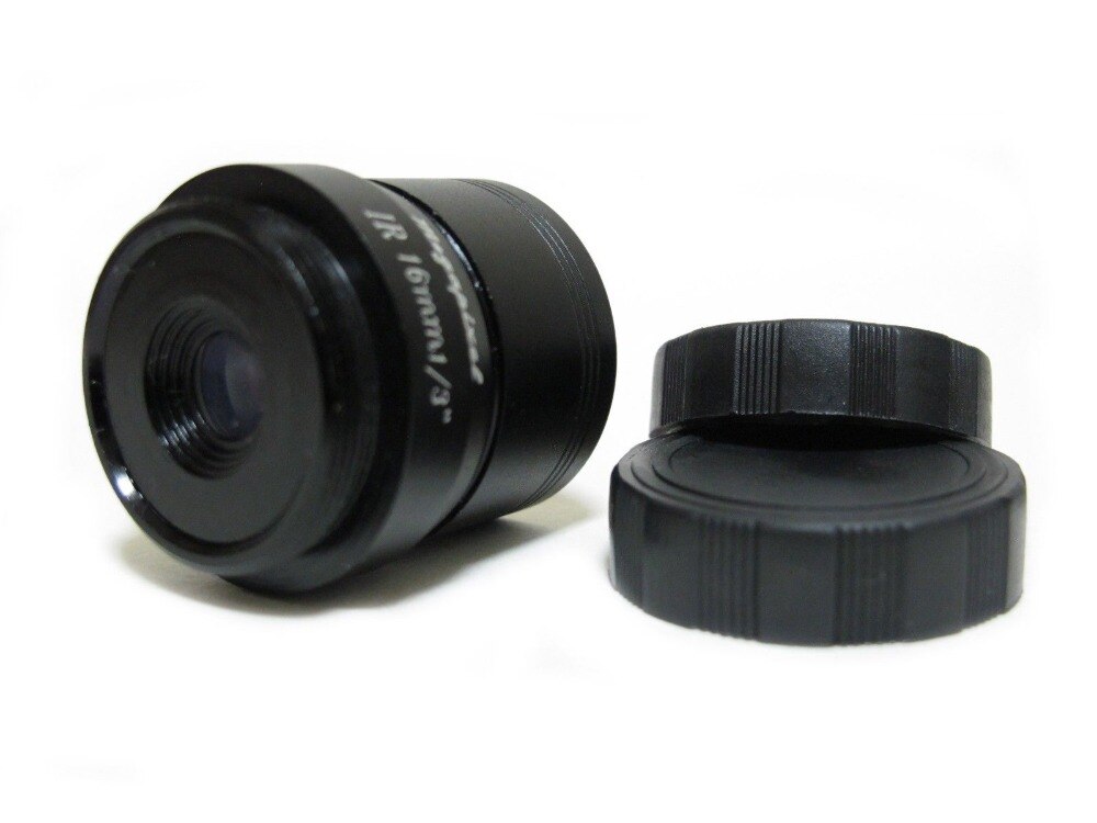 HD 1/3" F1.0 CCTV Fixed Iris IR Infrared 16mm Lens CS Mount Lense For CCD Camera