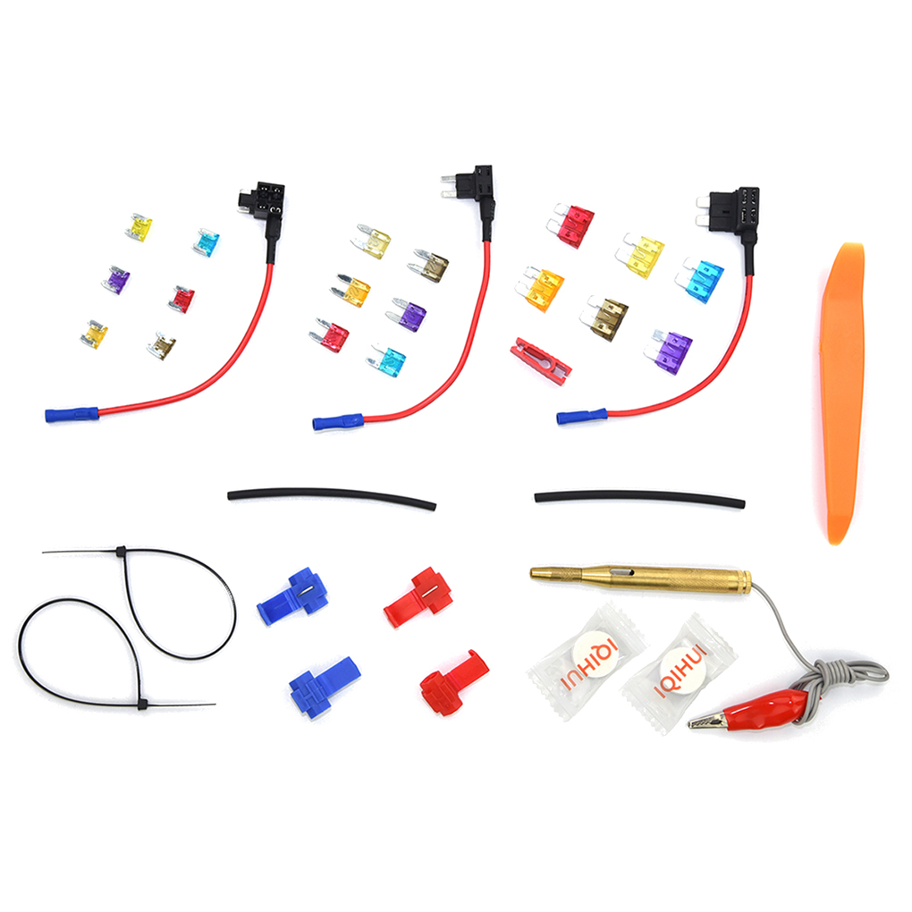 10 Teile/satz in Linie Auto Mini Sicherung Halfter Spritzen-nachweisen Sicherungen Automobil Sicherung Halfter klopfen Adapter Auto HinzufüGen-A-Schaltung
