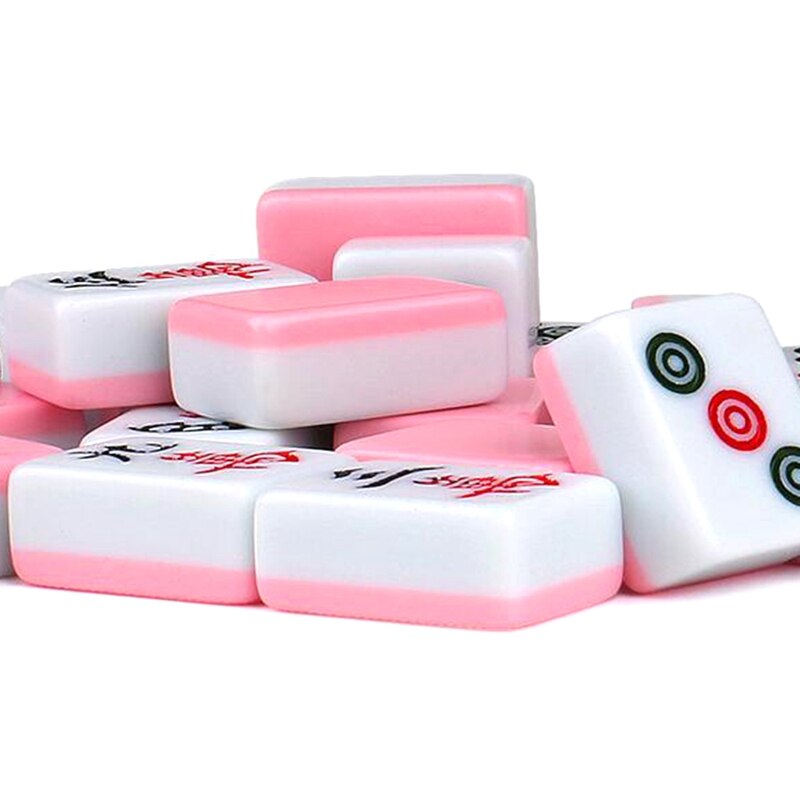 Mini Mahjong 24Mm 144 Stks/set Chinese Traditionele Mahjong Board Game Familie Speelgoed Zijn Zorgvuldig Vervaardigd