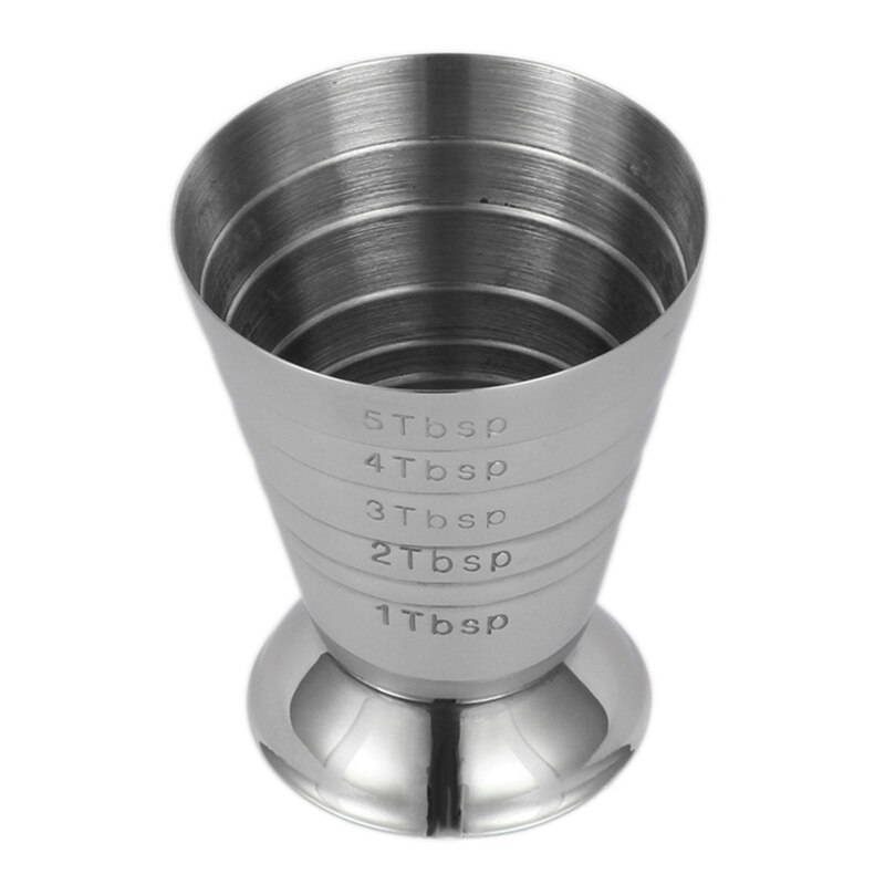 Stainless Steel Measuring S Cup Ounce Bar Cocktail Drink Mixer Liquor Measuring Cup Measurer Kitchen Bar Measuring Tool YDHS
