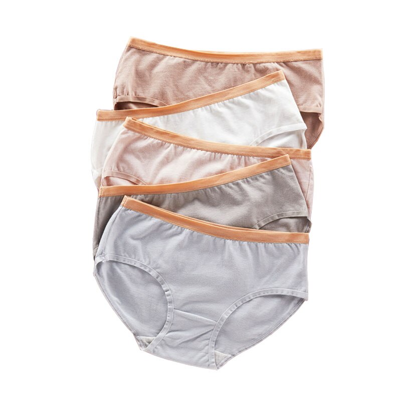 Cuecas da menina de quatro estações simples cintura média roupa interior algodão virilha antibacteriano cor sólida roupas crianças calcinha