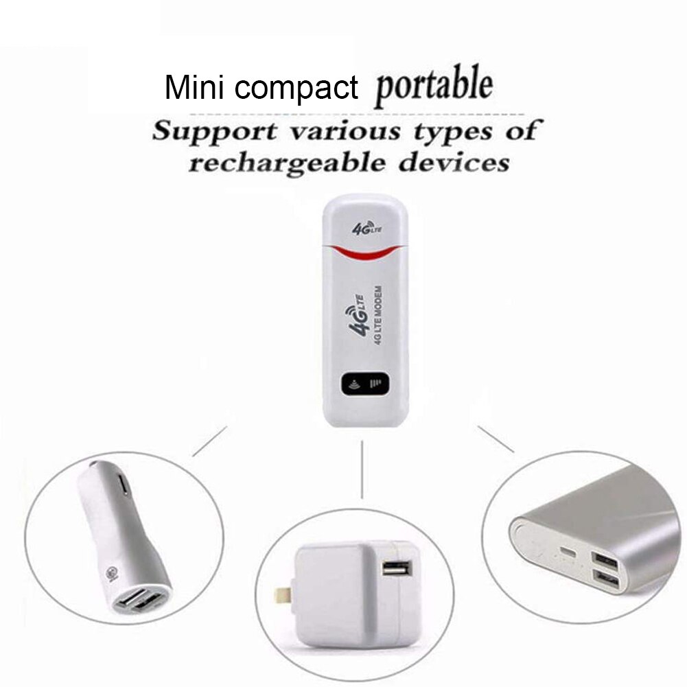 Bärbar lte 100 mbps usb 4g dongle trådlös wifi hotspot simkortplats router för qualcomm mdm 9200 simkort