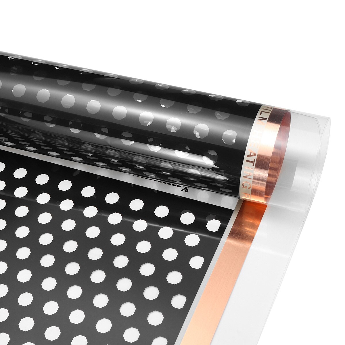 80x200cm 220W Infrared Warm Floor Heating Film Electric Carbon Fiber Electric Heating Mat Underfloor Heating Film