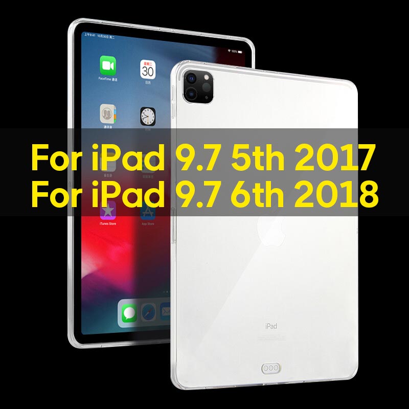 Custodia In Silicone trasparente Per iPad Pro 2020 11 12.9 10.5 9.7 2017 2018 2019 10.2 Funda Per iPad 2 3 4 aria 3 2 1 Mini 4 5 Caso: For 9.7 2017 2018