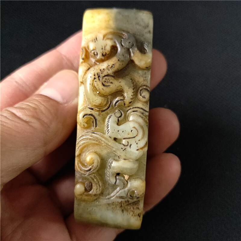 Antieke stenen carving, oude jade, oude jade ornament