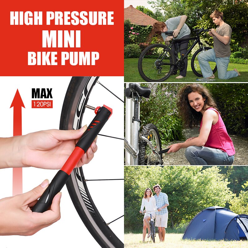 West bike draagbare fietspomp mini handfiets luchtpomp bal speelgoed bandenpomp schrader presta ventiel mtb racefiets pomp