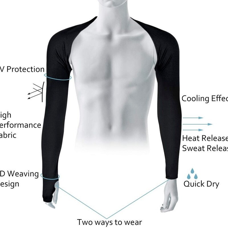 Cycling Ice Silk Sunscreen Shawl Sports One-piece Shoulder Sleeves Neck Shading and UV Protection Sleeves Sun Protection Sleeves